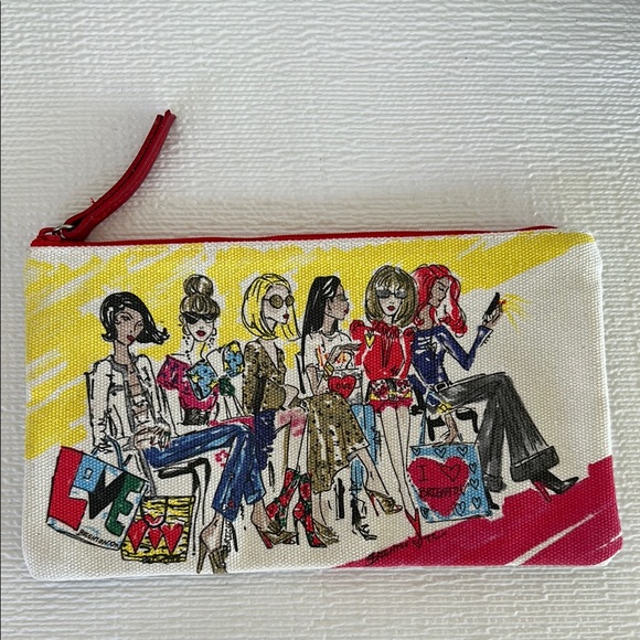 Brighton Handbags - Brighton 2018 Fashionista Canvas
Pouch Makeup Cosmetic Zip Up
Bag